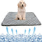 BAMY Cat Cooling Mat, Summer Dog Silk Pad, Self Cooling Cushion Washable Kitten Ice Blanket with Duck Strawberry