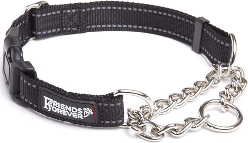 Friends Forever Martingale Collars for Dogs - Reflective No Pull Dog Collar for Training Large/Medium Breed Dogs, Medium
