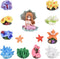 Micro Landscape Decor, 13PCS Fake Coral Ornament, Miniature Coral Figurines for Aquarium Tank