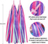 PLATT Kid's Bicycle Handlebar Streamers, Colorful Ribbons Tassel for Girls Boys Bicycle Handlebar, 1 Pair