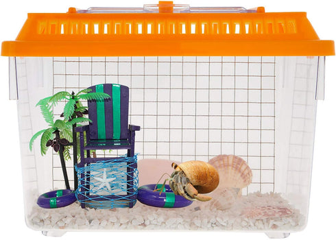 7 6 Inches Needzo Hermit Crab Lifeguard Food and Water Station, Decorative Feeder Stand Tank Accessory, x