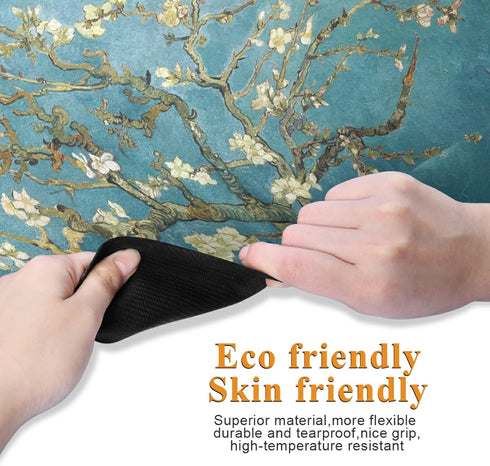 Leopard Skin Blue Animal Yoga Mat - Eco Friendly Non Slip Fitness Exercise Mat 70.8x26inc