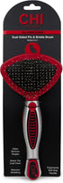 CHI for Cats Double Sided Bristle & Pin Brush, 2-in-1 Grooming Tool with Ergonomic Handle for All Cats