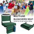Siuzon Stadium Seats for Bleachers with Back Support, Folding Bleacher Seat for Sports Games, Concerts Floor Sport