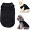 Dog Shirts Puppy Clothes for Small Dogs, Comfortable Summer T-Shirts for Medium Dogs, Soft Cotton Tops (Black M)