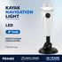 Five Oceans Kayak Lights, Battery-Powered LED Stern Lights for Night Kayaking with Suction Cup