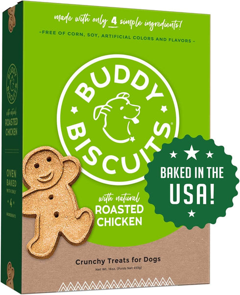 Buddy Biscuits Dog Treats Chicken, 16 Oz. (Pack of 6)