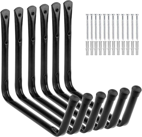 Kayak Storage Utility Rack, Heavy Duty Garage Hangers, Wall Mount Hooks for Canoe, Paddle Board, Surfboard