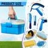 9 Cunhill Pieces Horse Grooming Kit with Organizer Curry Comb, Hard & Soft Brushes, Hoof Pick, Sweat Scraper, Sponge