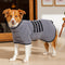 Microfibre Dog Bathrobe Towel Wrap Super Absorbent Dog Drying Coat Bath Robe