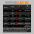 KEING Waterproof Rocker Switch Toggle with Blue LED Light, 12V 20Amp, 24V 10Amp, 3 Pin for Automotive Cars, Marine,