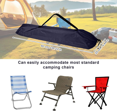 Lyreh 2pcs 36.22x9.84 Inch Hammock Camp Chair Replacement Bags, Polyester Durable Travel Outdoor Folding Chair Carry