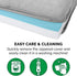 Furhaven Cooling Gel Dog Bed for Medium/Small Dogs - Removable Bolsters & Washable Cover, Up to 35 lbs, Silver Gray