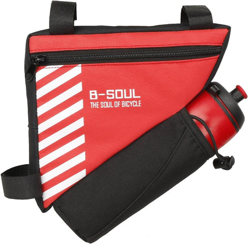 UPANBIKE 1.5L Bike Triangle Frame Bag, Polyester Storage Bag for Road and Mountain Bicycle Front Tube
