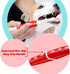 (Pack 2(Red)) Pet Toothbrush for Dogs, Cats with Soft Bristles - Easy Teeth Cleaning & Dental Care, Non Slip Dual Head