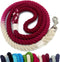 Sier 5ft Ombre Rope Dog Leash - Braided Cotton Heavy Duty Multi-Colored
