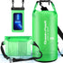 Set of 3 Waterproof Dry Bags, 20L Lightweight Dry Sack with Waist Pouch & Phone Case
