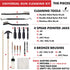 Universal Handgun Cleaning Kit | American Company | Gun Cleaning Kit for Calibers .22.357/9mm.38.40.45 | Compatible with Handguns, Revolvers, and Pistols | Hard Portable Case