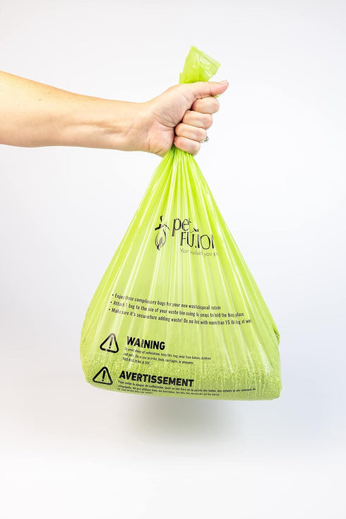 10+lbs. PetFusion Replacement Waste Bags Cat Litter Disposal & Outdoor Waste Disposal. Easily Holds Durable Leakproof
