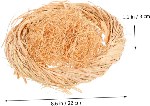 2pcs Handmade Artificial Bird Nests Decor for Easter Party Wedding and Themed Events Realistic Nesting Props for Table