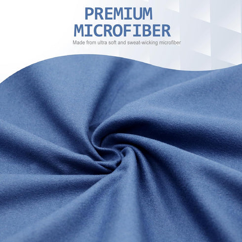 Quick Dry Camping Towel - Microfiber Travel Towel Set, Fast Drying for Camping, Beach, Gym, Sports, Navy Blue