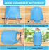 Waterproof Dry Bag Set, Small Lightweight 40L Dry Bags for Paddle Board Kayaking, Fishing, Camping (Blue, 2Pack)