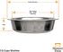 Neater Pet Brands 1.5 Cup (12 oz.) Shallow Stainless Steel Cat Bowls, Set of 2, Whisker Friendly