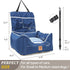 Premium Small Dog Car Seat - Waterproof Car Seats for Small/Medium Dogs, Pet Seat with Clip-On Leash for Travel Carrier