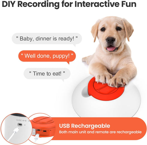 280ml Potaroma Dog Puzzle Feeder Toy, Interactive IQ Training, Electronic Treat Dispenser, Automatic Rechargeable