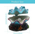 Abnaok Aquarium Shell Decoration - Tropical Clam Live-Action Ornament for Fish Tank Aerating and Oxygenated Decoration