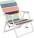 MIIEELO Outdoor Foldable Camp Chair, Portable Leisure Chair with Arm Rest, Sturdy &
