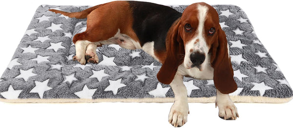TMbsfatn Dog Bed Pet mat Dog Box mat Machine Washable Grey (39x28x1.5in)