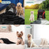 Premium Soft Dog/Cat Waterproof Blanket, Washable Reversible Sherpa Fleece, Small, Medium, Large (Black Small Striped