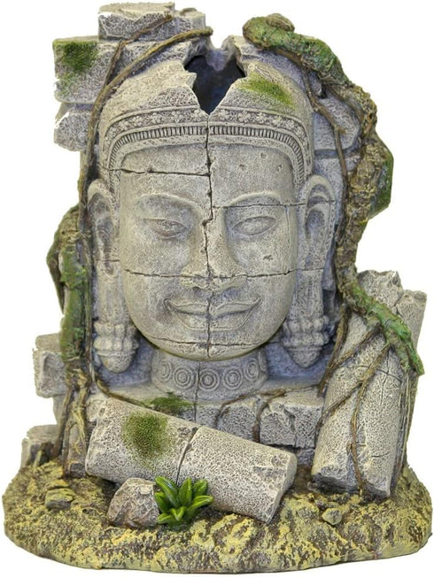 Exotic Environments Ancient Stone Head Ruin Aquarium Ornament