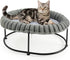 Sunhoo Elevated Cat Bed for Indoor Cats Raised Kitten Hammock Large High