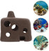 SHINEOFI 3pcs Aquarium Fish and Shrimp Hiding House Ceramic Breeding Cave Fish Tank Shelter Decor for Betta and Cichlid