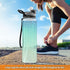 siphylline 30 oz Blue Mint Green Glitter Sparkling Simply Modern Water Bottle Tritan BPA Free Leak Proof non toxic