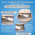 boajf 2 (1 Automatic Dog Water Dispenser with Drain Hole & Drain Valve, Stainless Steel Auto Dog Water Bowl with Float