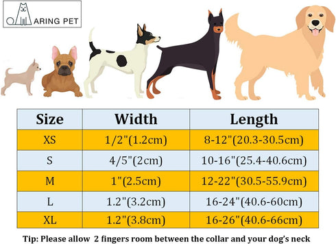 ARING PET Bowtie Dog Collar Adjustable Collars with Bow Tie for Small, Medium, Large Dogs