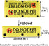 Funny Dog Leash Sleeve Do Not Pet Scared of People Dog Leash Wrap Sleeve Alert Tag Pet Birthday Gift (Scared of People-YE Sleeve)