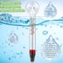 2 Dreyoo Pcs Floating Aquarium Thermometers, Floating Glass Aquarium Thermometer with Suction Cup, Mercury Free Large