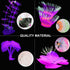 4 Pack Silicone Glowing Fish Tank Decorations, Simulation Glowing Coral Sea Anemone and Lotus Leaf for Aquarium
