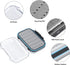 Gonex Fly Boxes for Fly Fishing, Two-Sided Waterproof Lightweight Box with Transparent Lid, 4.1"x 3.0"x 1.2", Grey