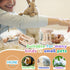 AOWPFVV 3 Chinchillas, Pcs Wooden Bunny Toys - Safe Rabbit & Guinea Pigs Teeth Grinding Toys for Hamsters & Small