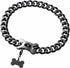 Cuban Black Link Heavy Duty Dog Collar, 10inch-26inch Wide Stainless Steel Luxury ID Name Tag Necklace