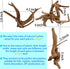 8 Pack Natural Driftwood for Aquarium, Aquarium Decor Spider Wood Freshwater Fish Tank Reptile Driftwood Branch (3.15"- 4")