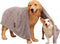 Extra Large Dog Towels for Drying Dogs, Super Absorbent Soft Microfiber Bath Grooming Towel for Pets (XL-55" * 36",