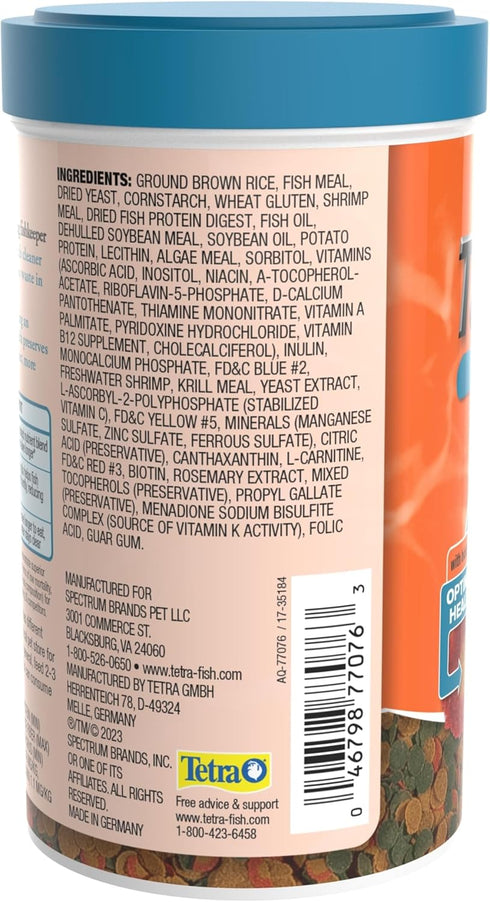 Tetra TetraPro Goldfish Crisps Fish Food, 3.03 oz, Enhanced with Biotin for Optimal Health
