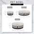 Bone Dry Ceramic Pet Bowls, Microwave & Dishwasher Safe, Non-Slip Bottom for Secure Feeding, Medium Bowl Set, Rose