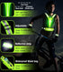 LED Reflective Vest Running Gear Set, USB Rechargeable Light Up Running Vest for Night Walking with Waterproof Phone